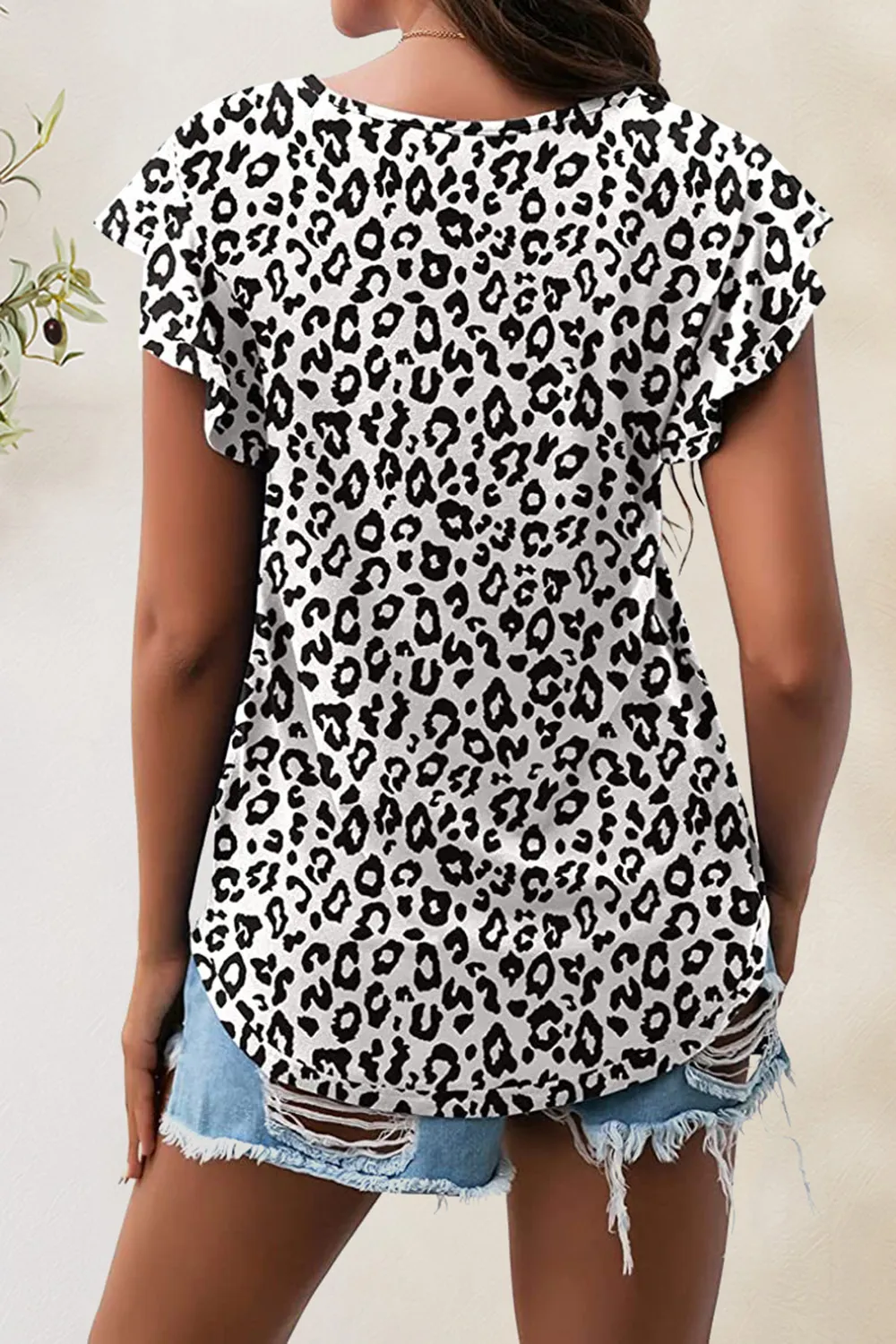 Printed Round Neck Short Sleeve T-Shirt, image 7