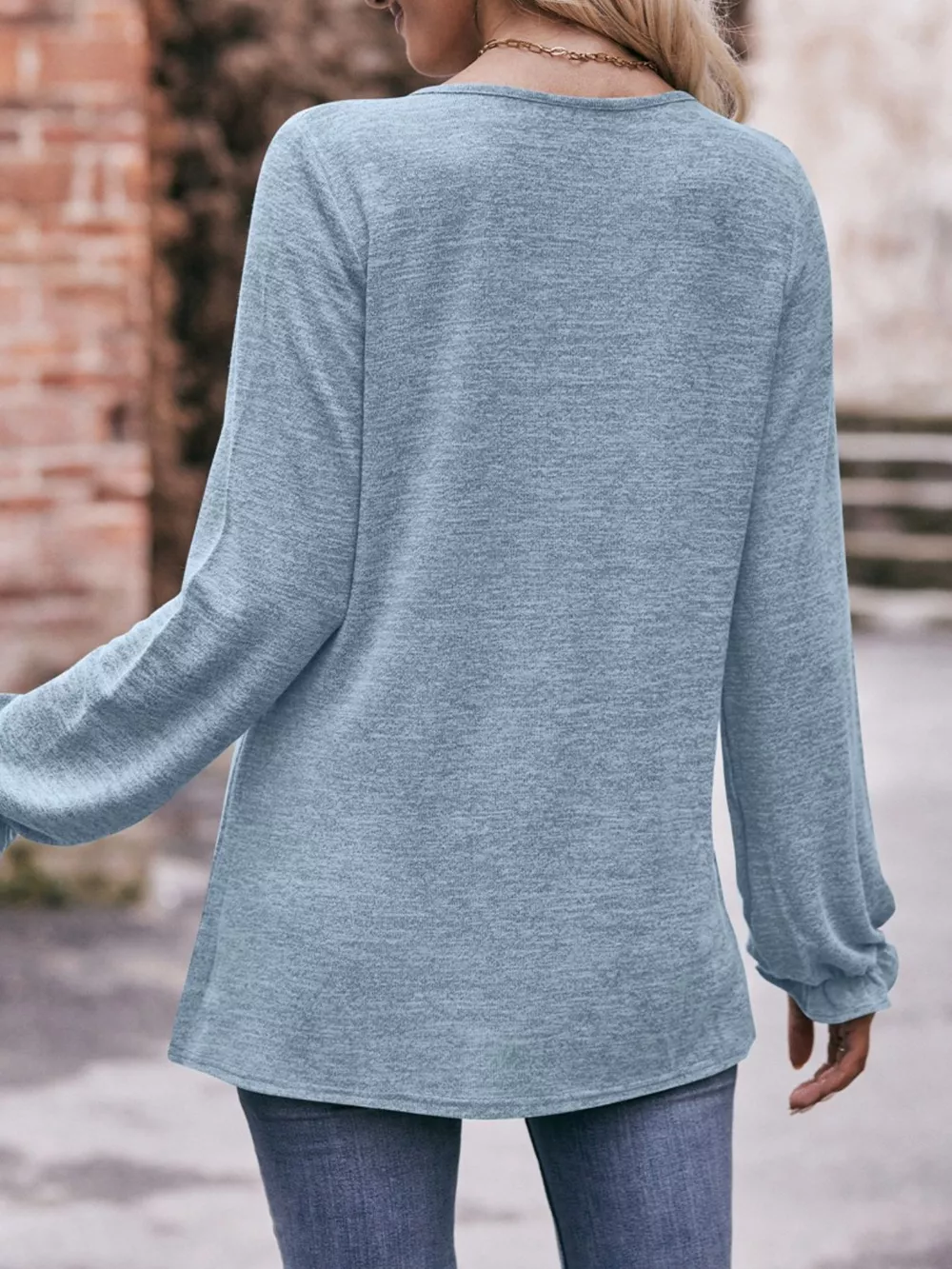 Ruffle Cuff Long Sleeve T-Shirt, image 25