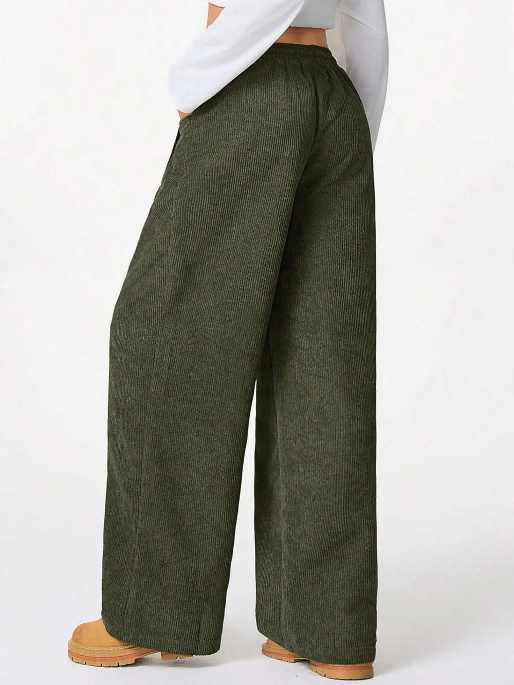 Drawstring Wide Leg Pants, image 8