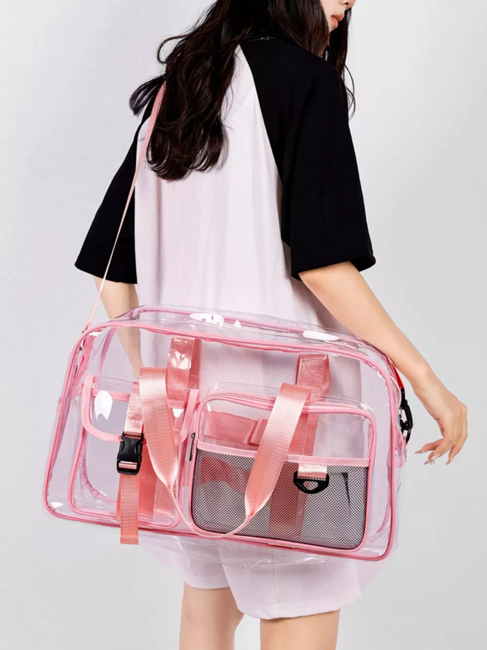 Transparent PVC Travel Duffel Bag, image 9