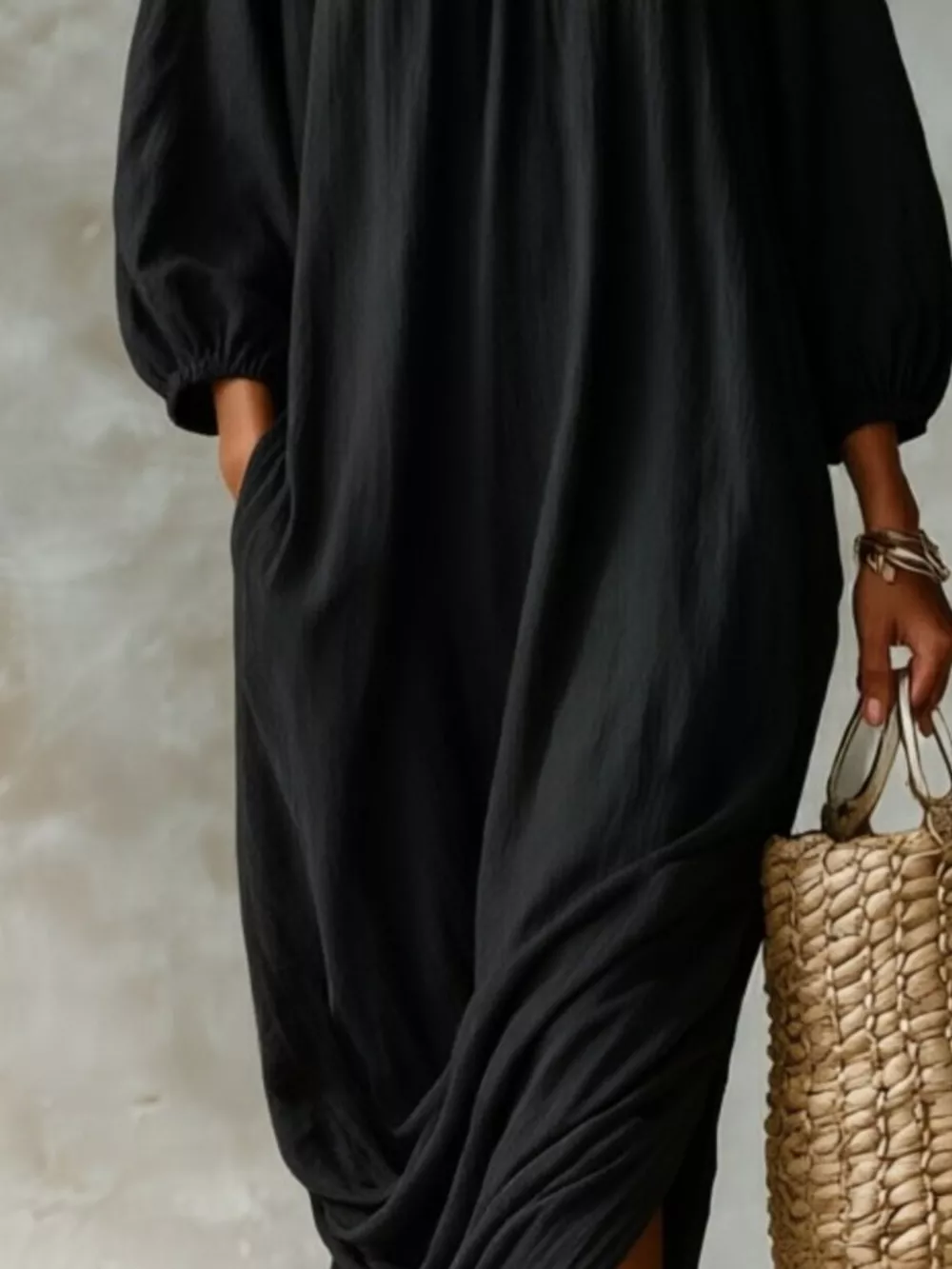 Ruffled Boat Neck Ruched Midi Dress, image 11