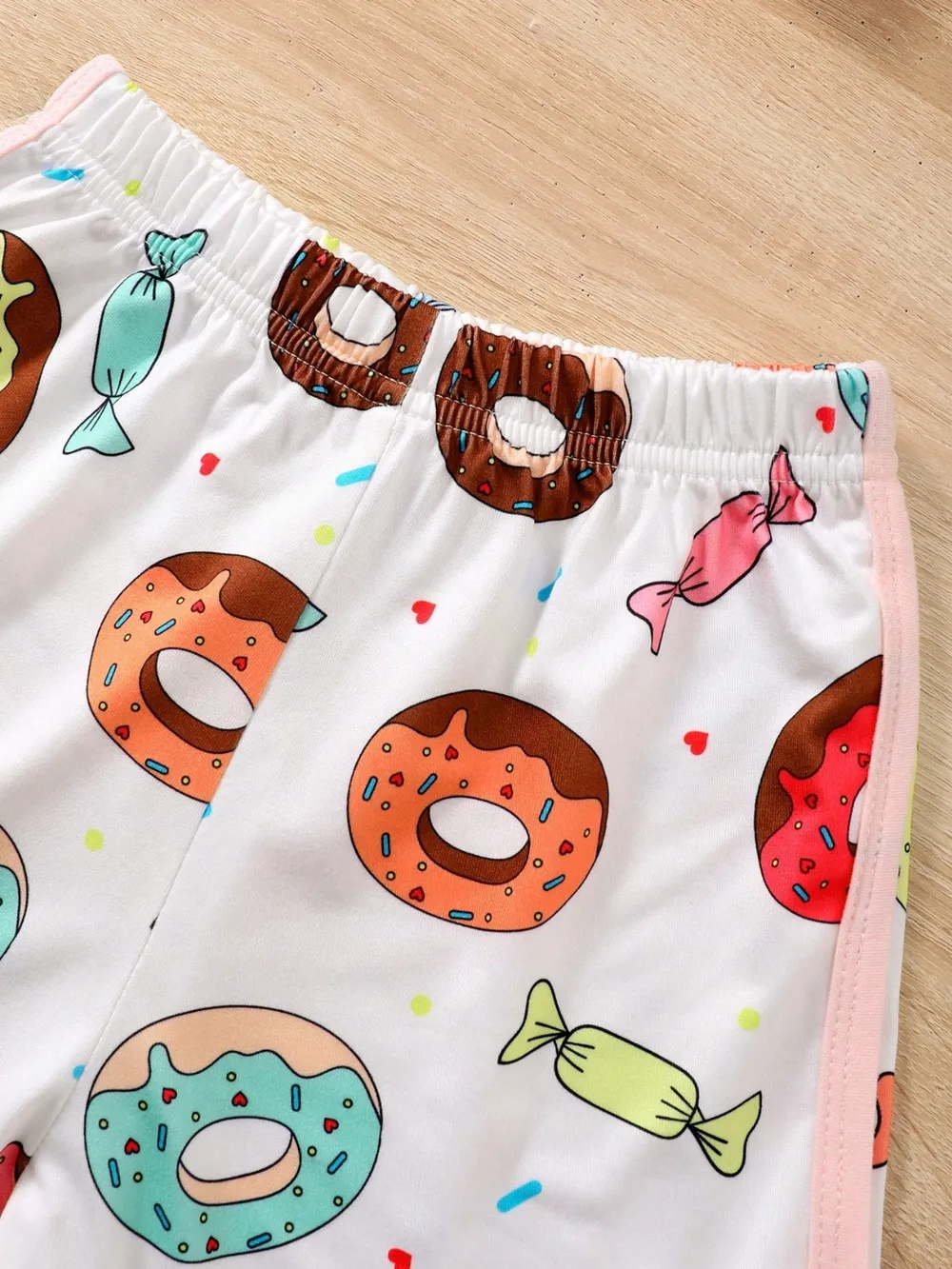 Children's Donut Round Neck Top and Pants Set, image 3