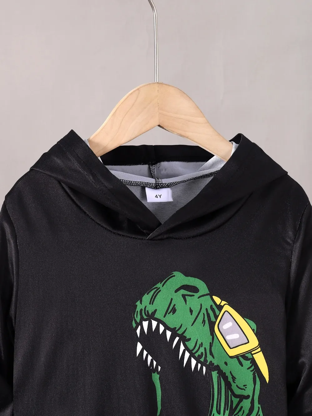 Children's Dinosaur Graphic Hoodie and Pants Set, image 4
