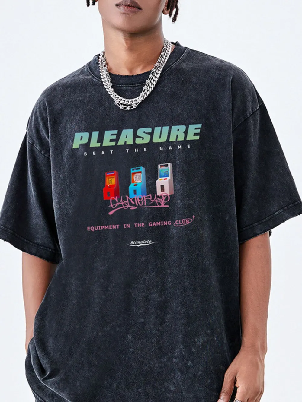 Men's Graphic Round Neck Short Sleeve T-Shirt
