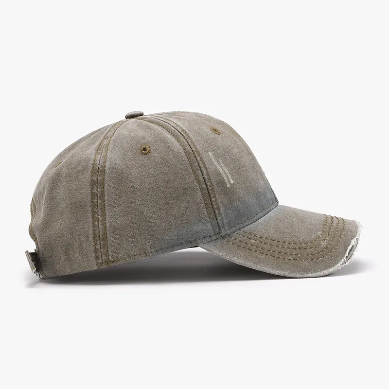 Distressed Washed Adjustable Baseball Cap, image 4