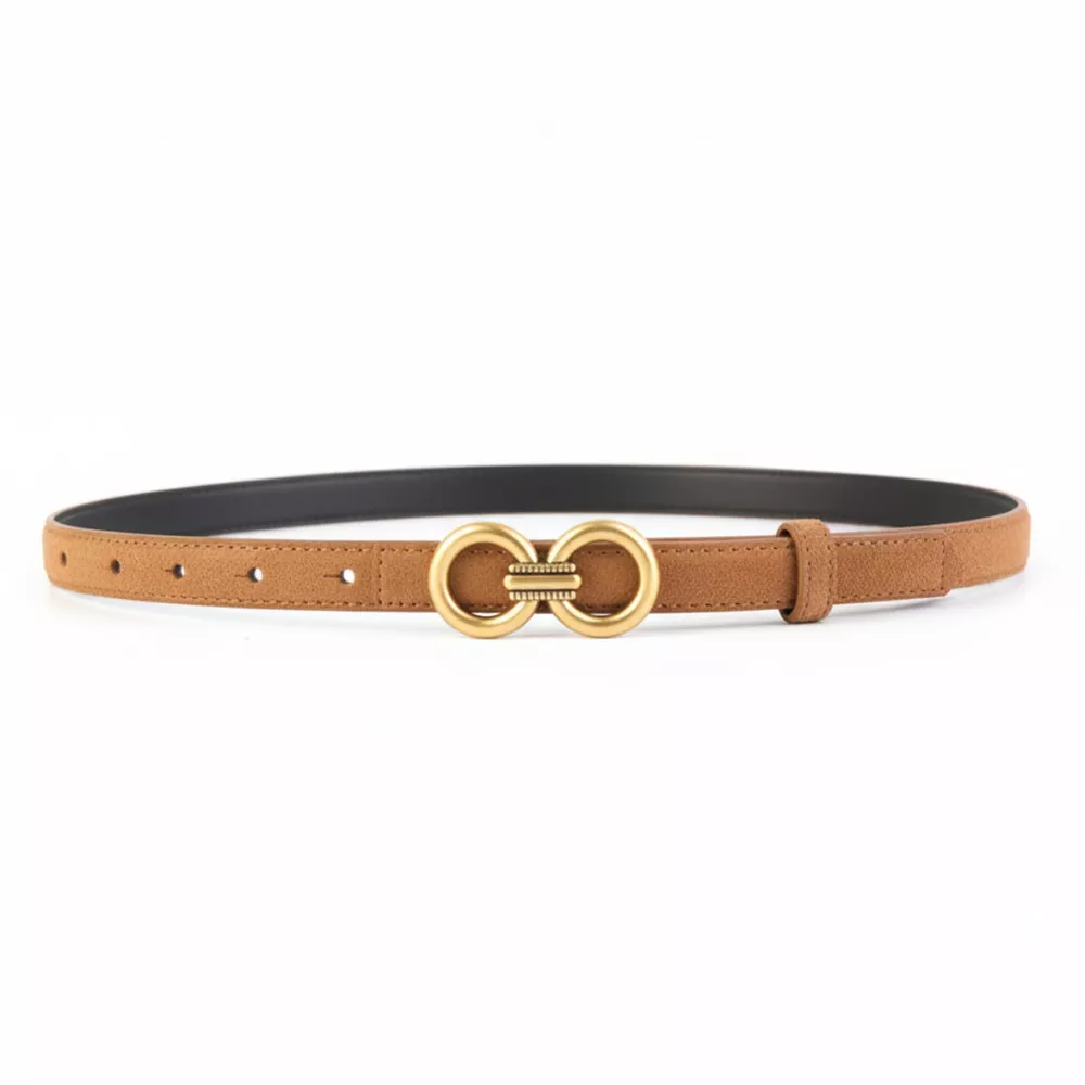 Golden Double Circle Buckle Belt, image 6