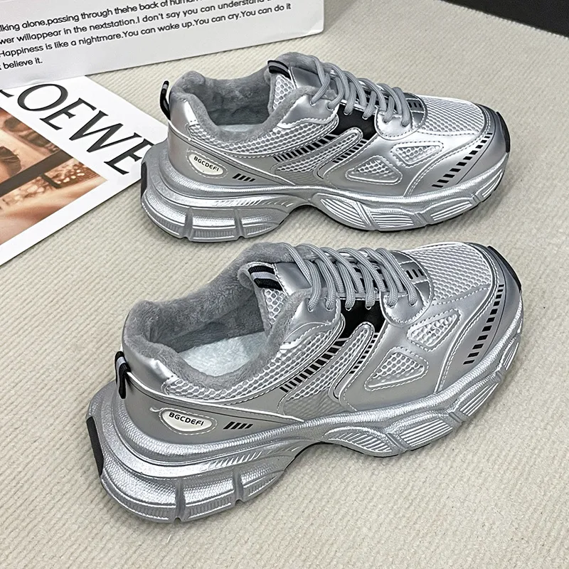 Lace Up Platform Athletic Shoes, image 3