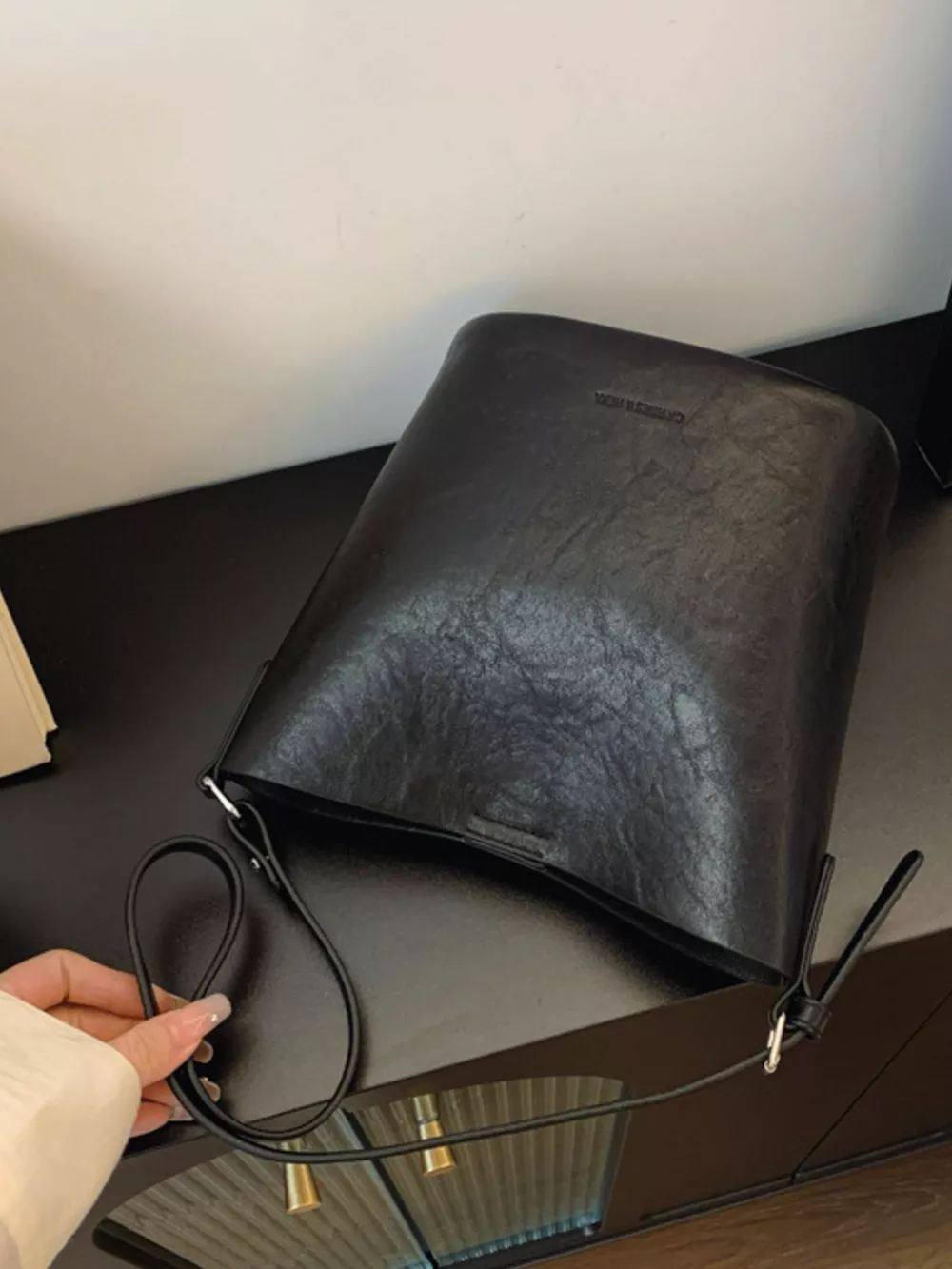 Vintage Style Bucket Crossbody Bag, image 10