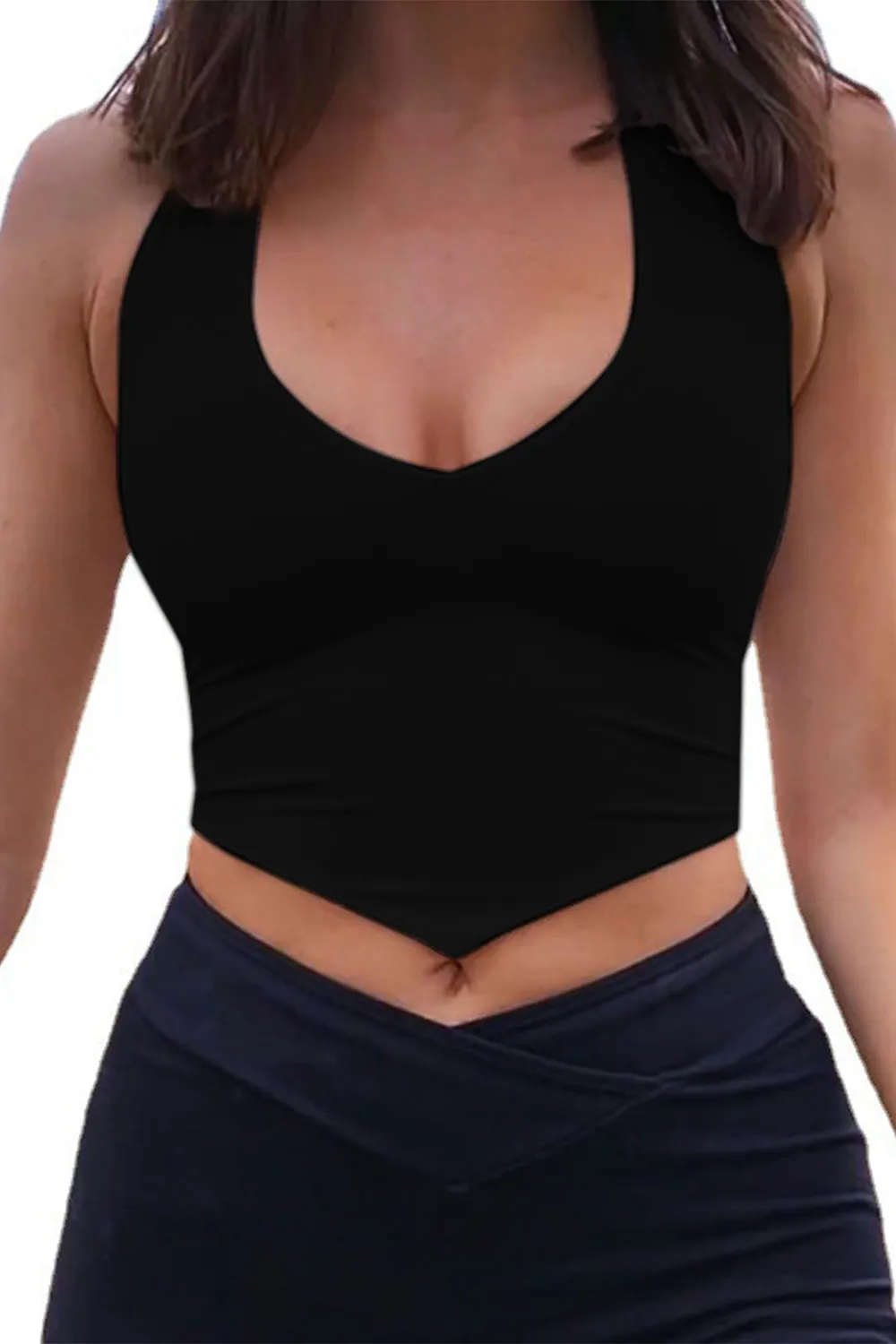 Backless Lace-Up Halter Neck Cami, image 9