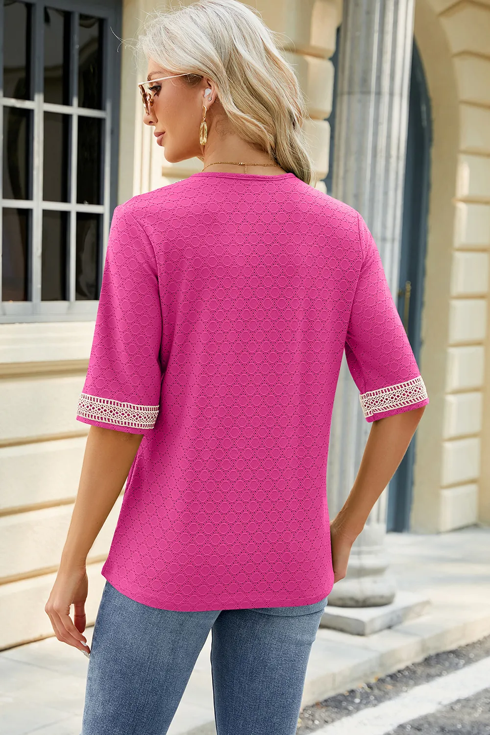 V-Neck Half Sleeve T-Shirt, image 12