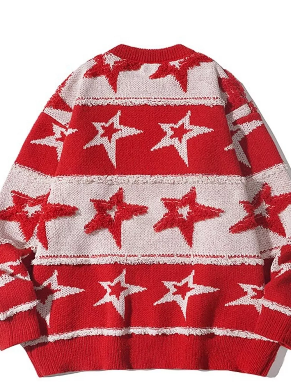 Men's Star Pattern Knitted Sweater, image 7