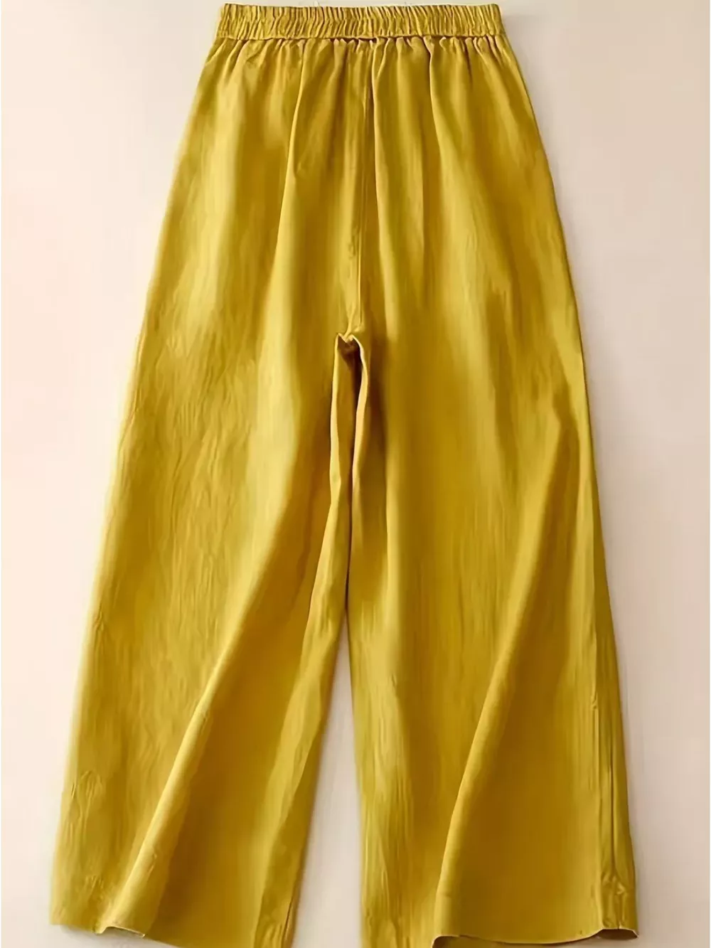 High-Waisted Wide-Leg Cropped Pants, image 2