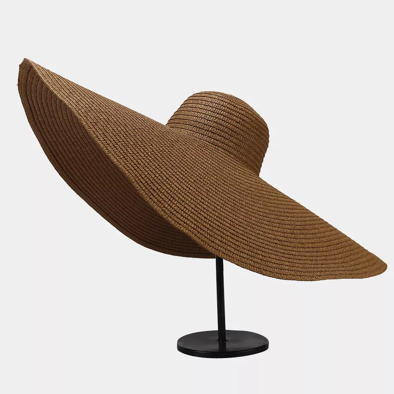 Oversized Wide Brim Straw Sun Hat, image 7