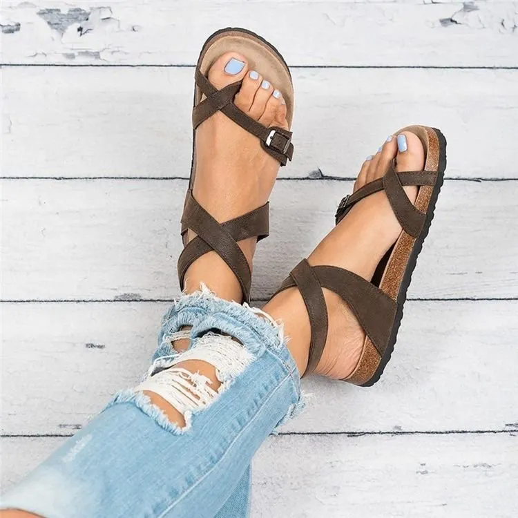 Toe Loop Flats Sandals, image 4