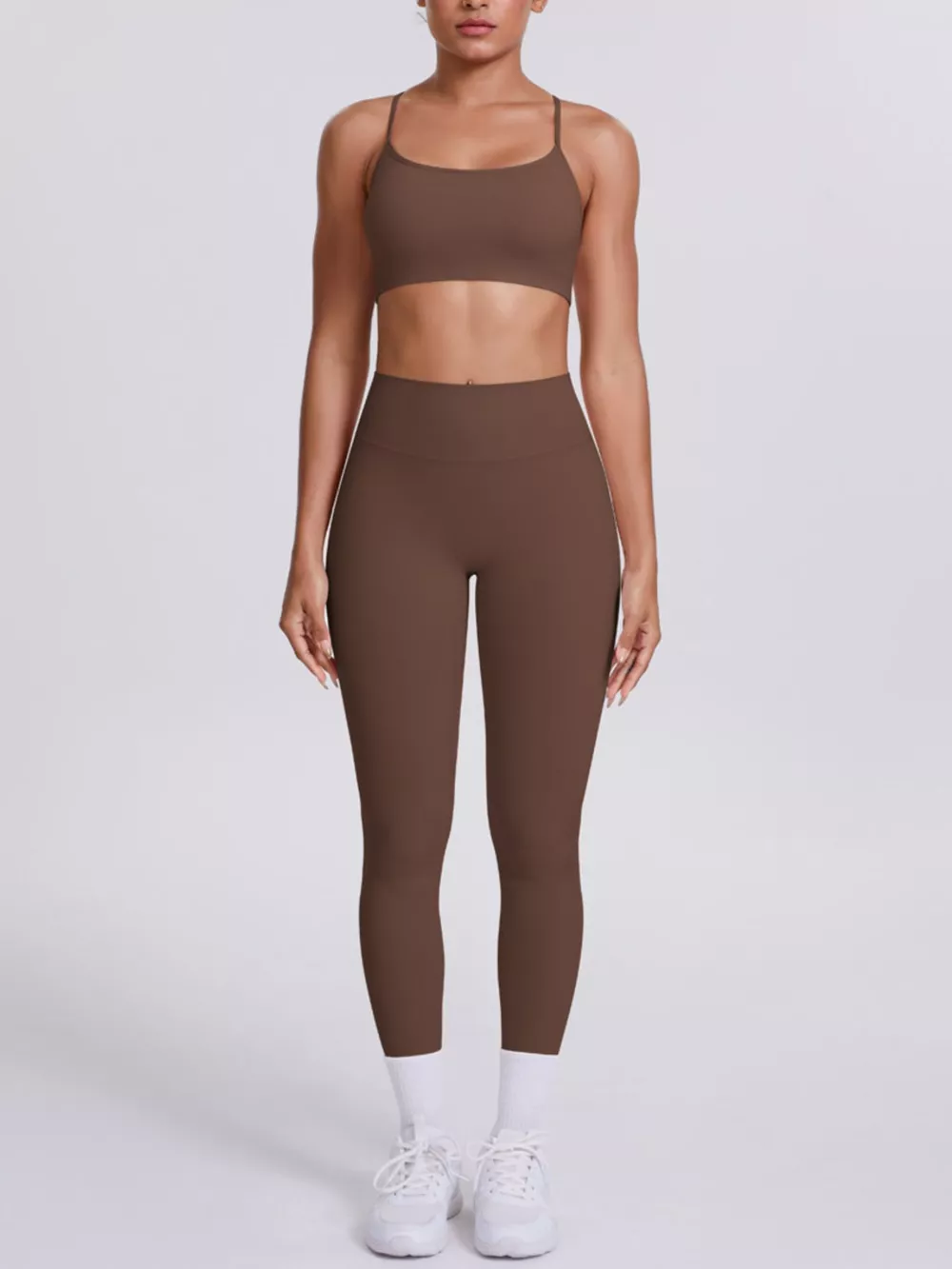 Criss-Cross Back Cami and Leggings Active Set, image 17