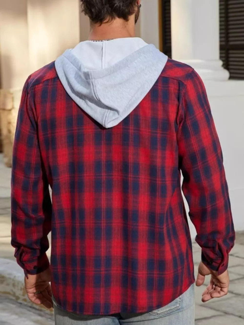 Men's Plaid Long Sleeve Shirt, image 3
