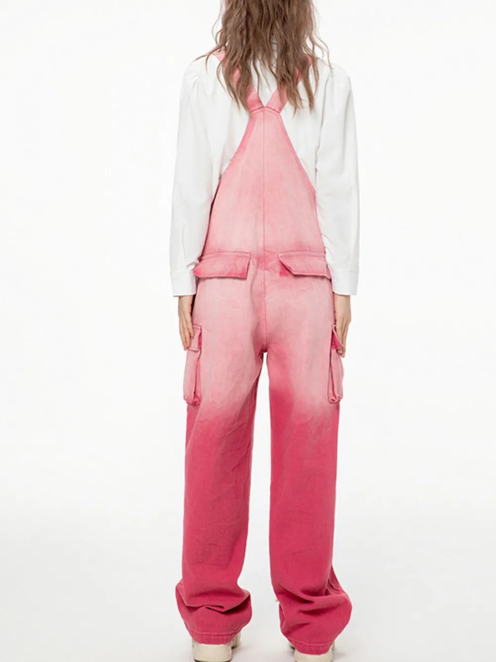 Gradient Wide Leg Overalls, image 11