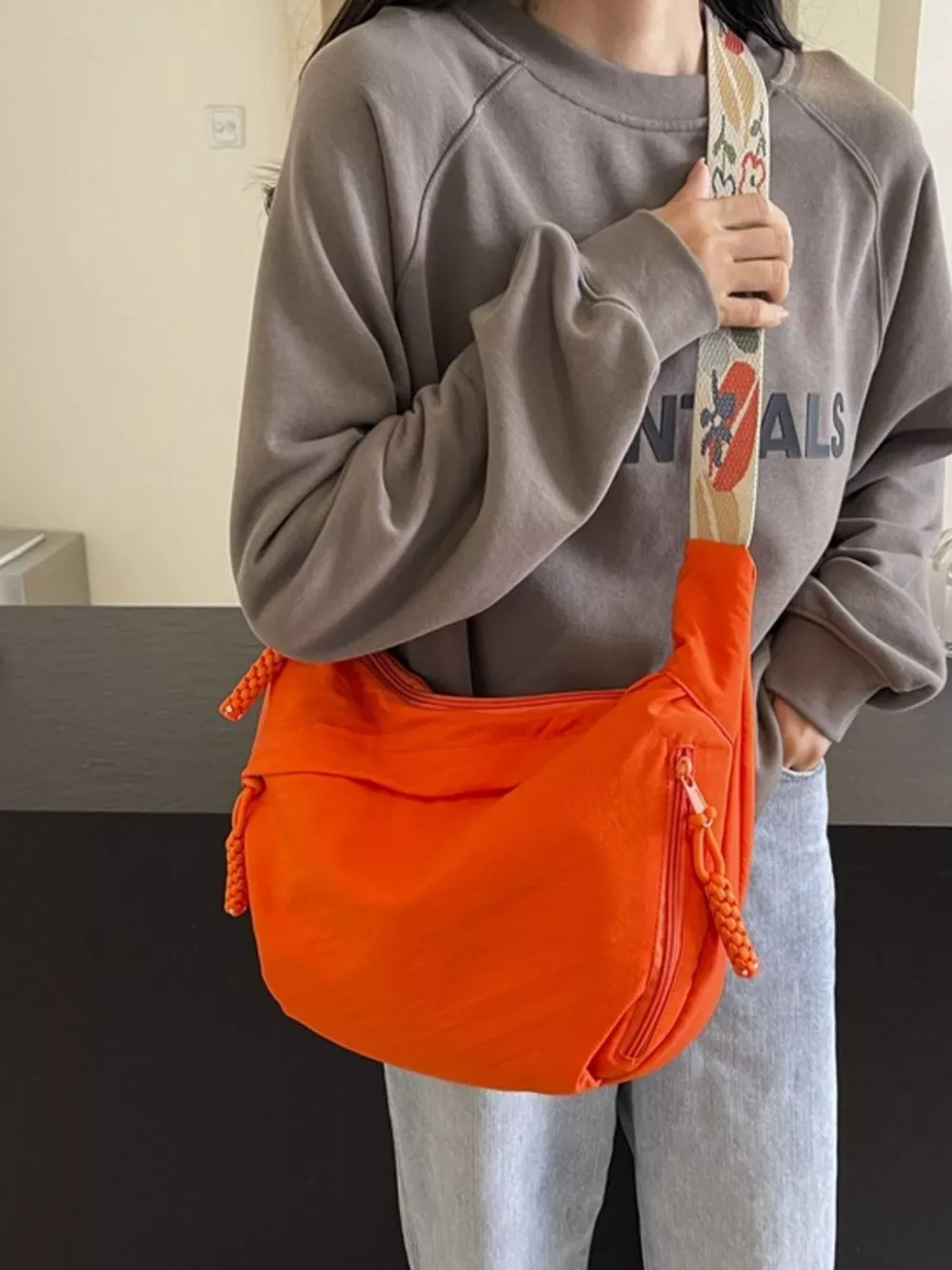 Adjustable Wide Strap Crossbody Bag, image 7