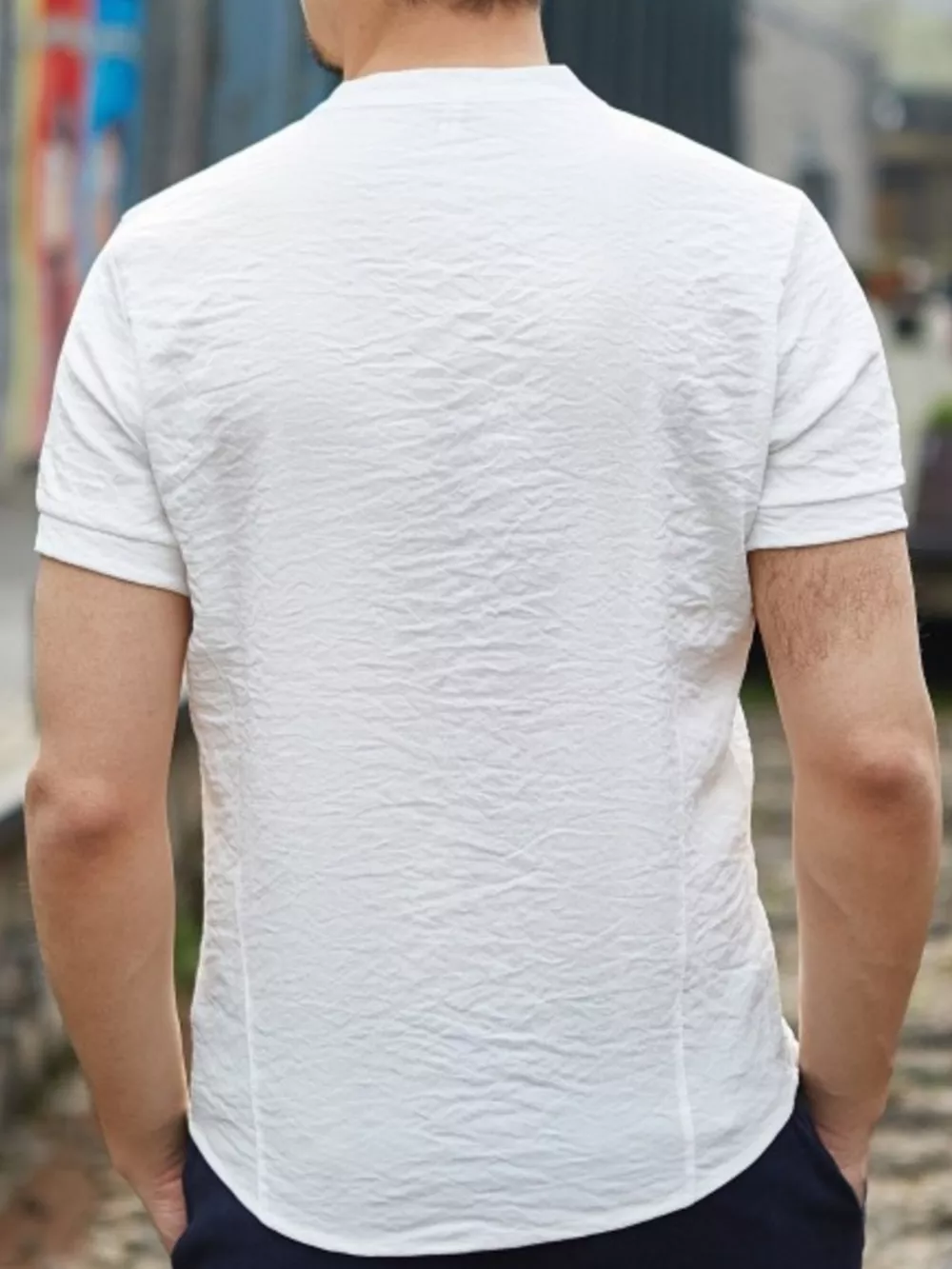 Men's Full Size Chinese Style Short Sleeve Shirt Plus Size, image 4
