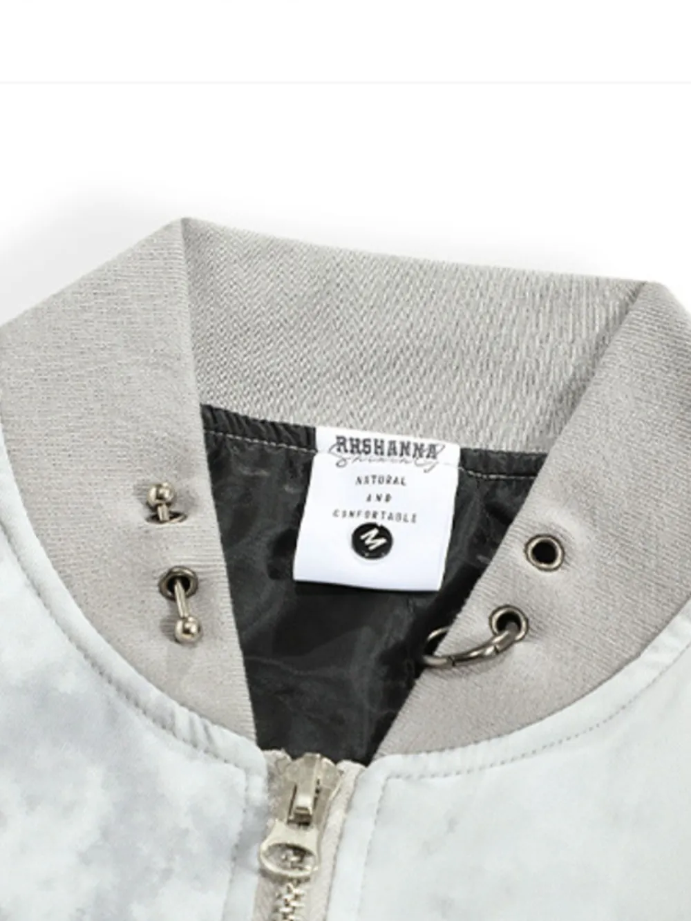 Men's Tie-Dye Zip-Up Bomber Jacket, image 8