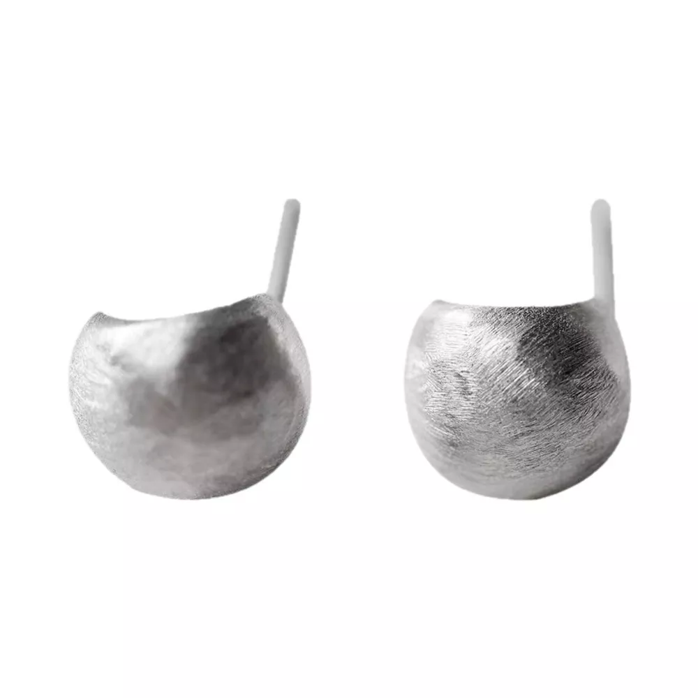 925 Sterling Silver C-Hoop Earrings, image 6
