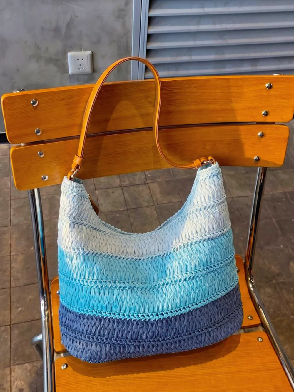 Straw Woven Shoulder Bag, image 2