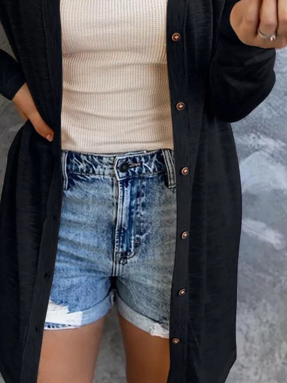 Lightweight Button-Down Cardigan, image 5