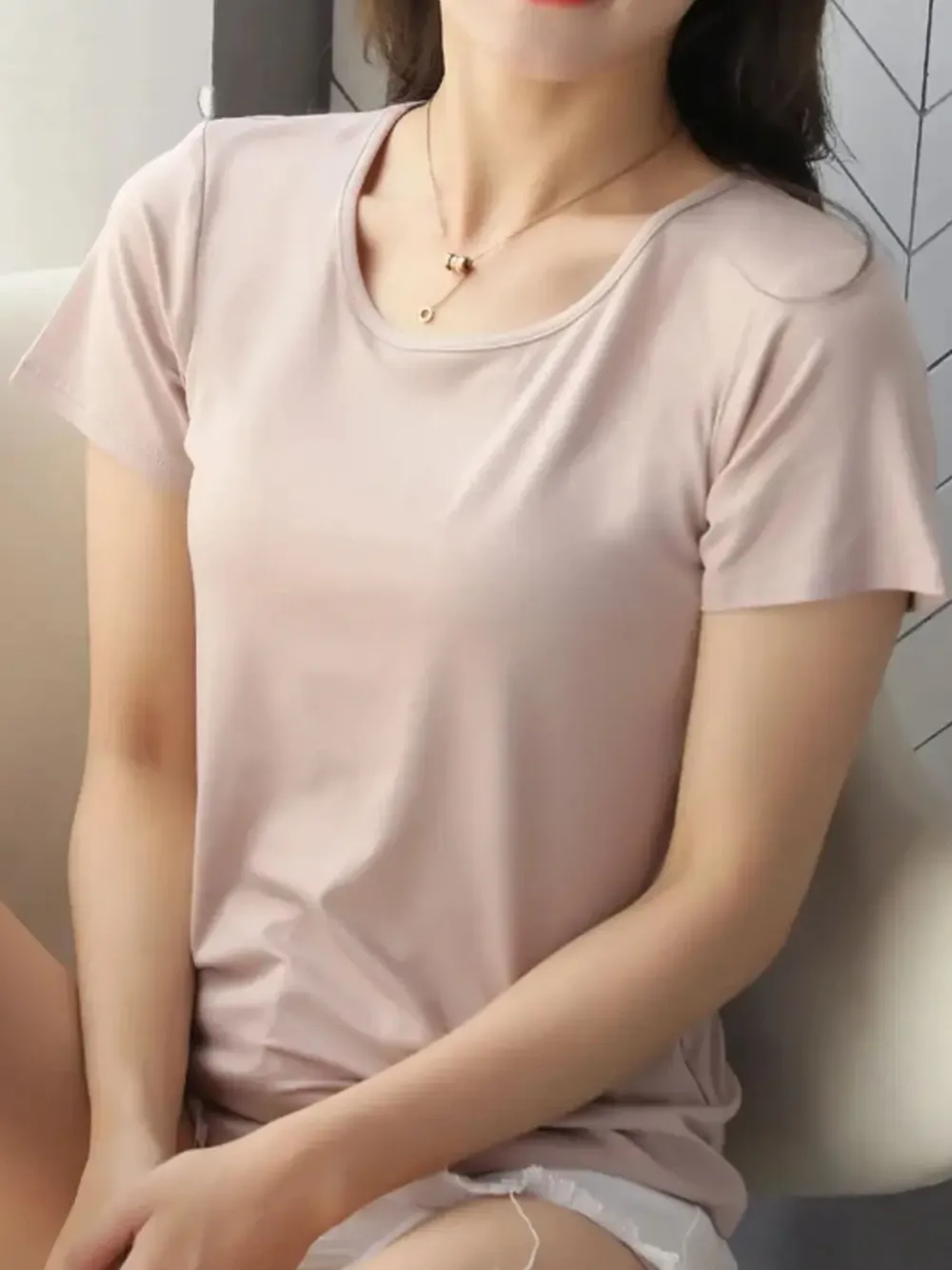 Round Neck Short Sleeve T-Shirt, image 16
