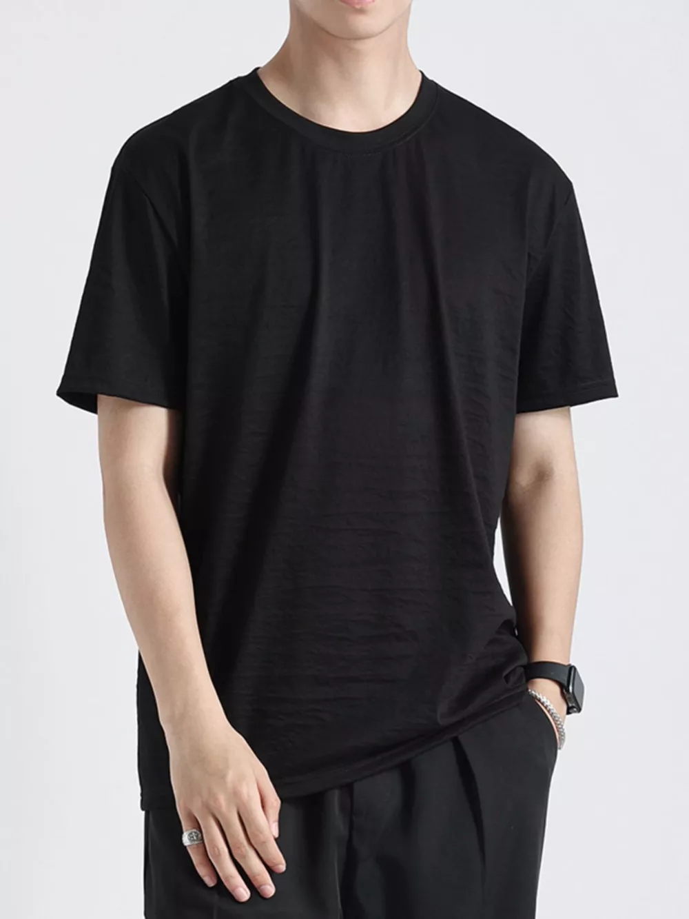 Men's Plus Size Casual Short Sleeve T-Shirt, image 3