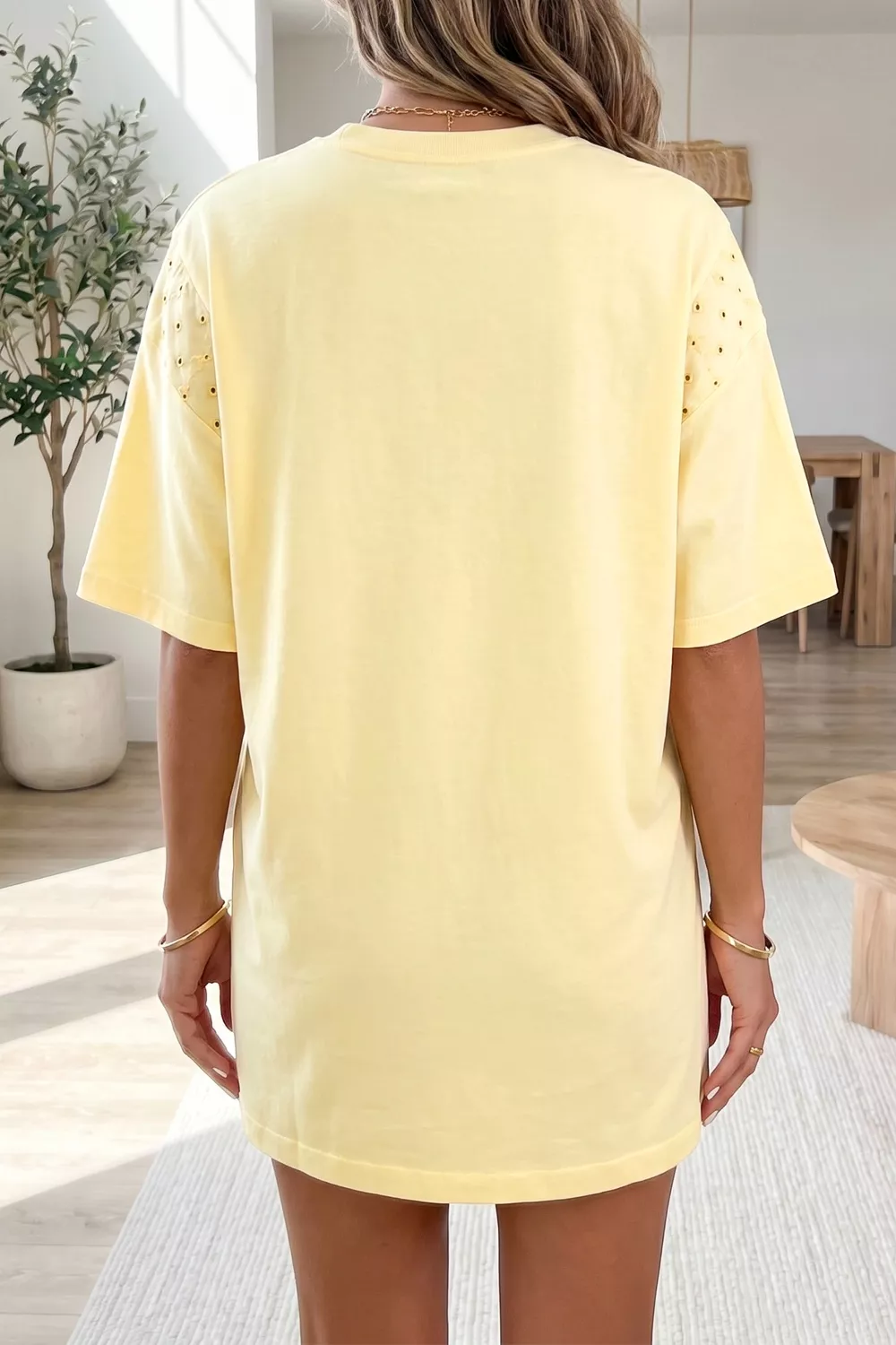 Round Neck Half Sleeve T-Shirt Dress, image 2