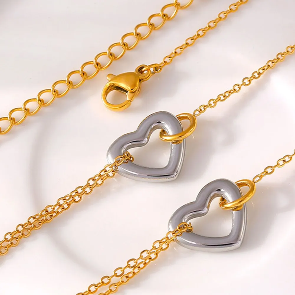 18K Gold-Plated Heart Bracelet, image 4