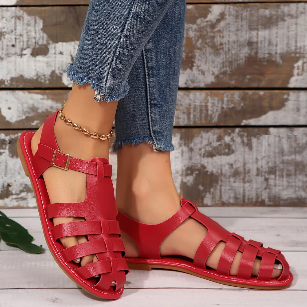 Round Toe Flats Sandals, image 3