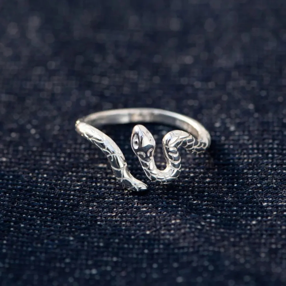 925 Sterling Silver Snake Ring, image 3