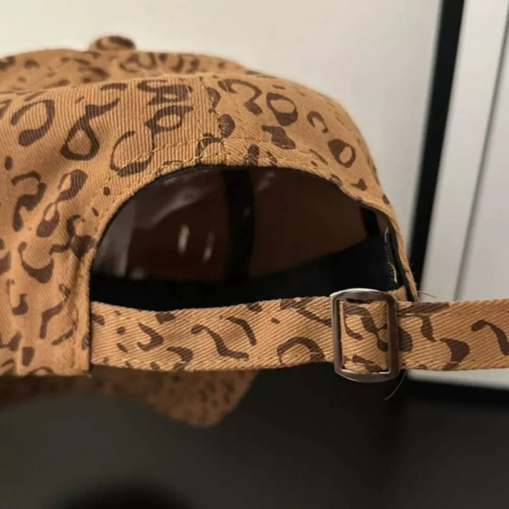 Embroidered Leopard Print Baseball Cap, image 4