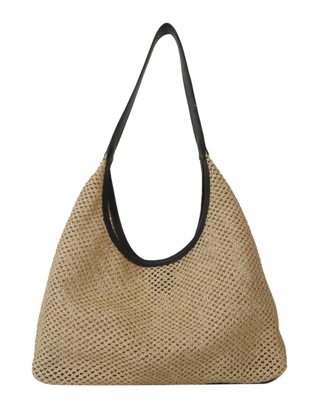 Woven Straw Shoulder Bag, image 3