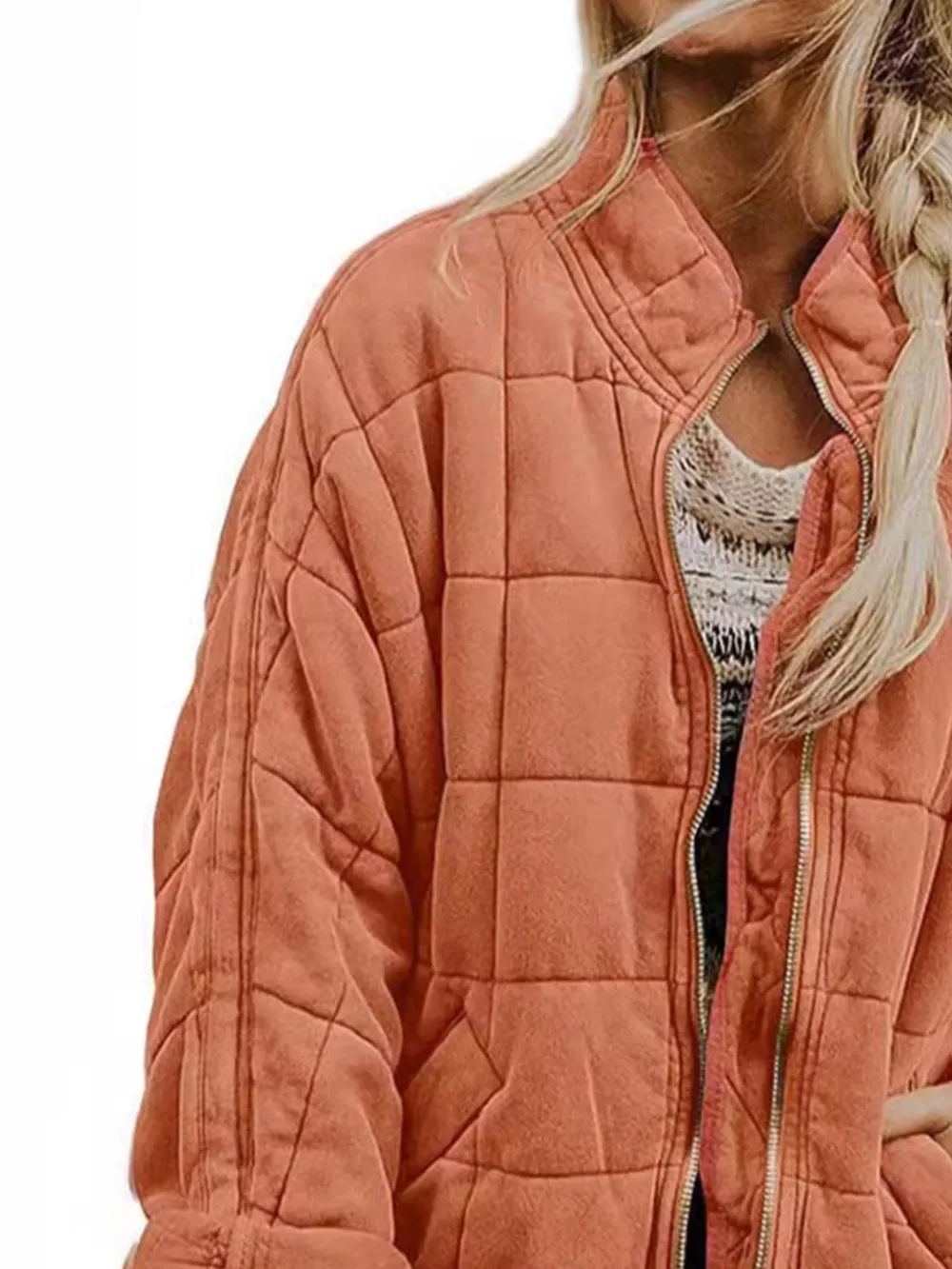 Quilted Zip Up Outerwear, image 29