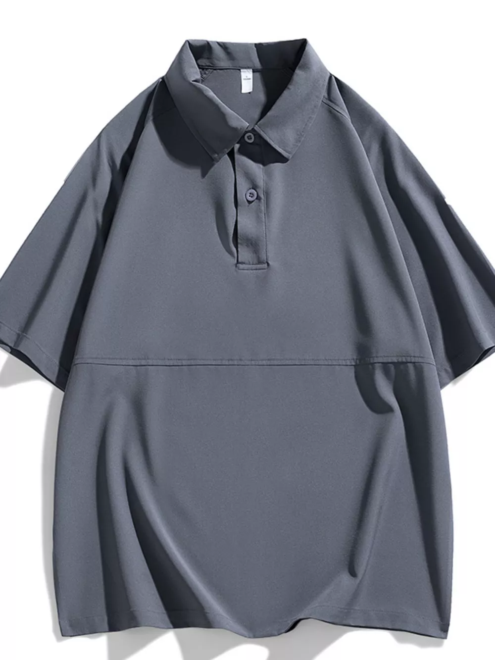 Men's Plus Size Button Detail Short Sleeve Polo, image 8