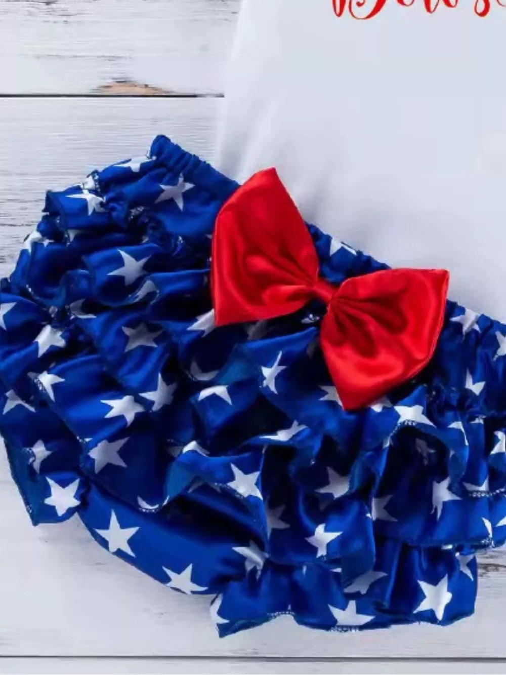 Children's Little Miss America Patriotic Outfit Set, image 15
