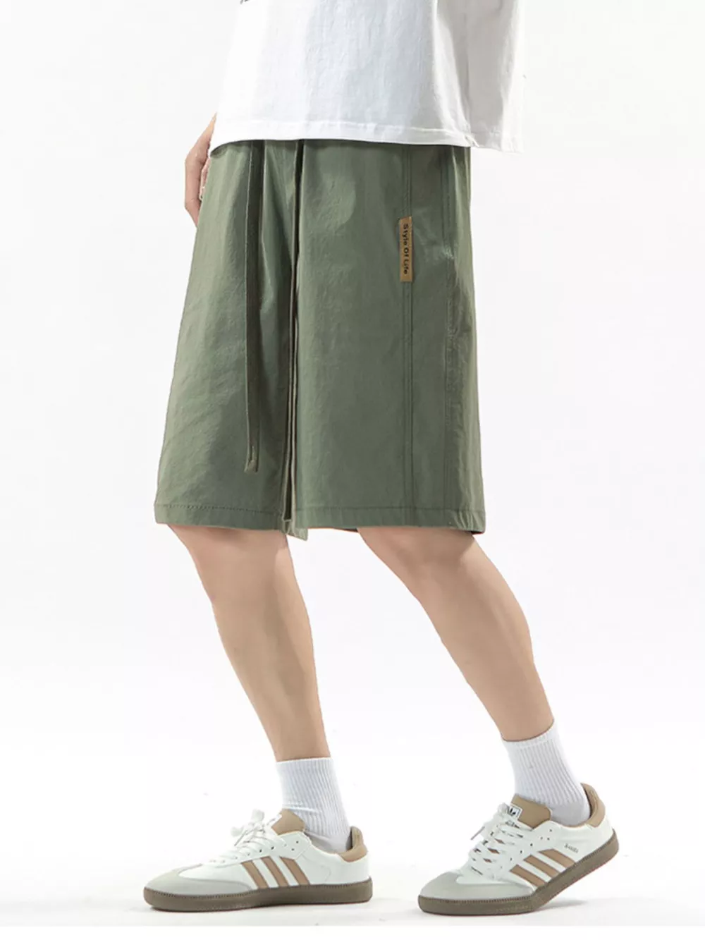 Men's Full Size Drawstring Casual Loose-Fit Pants Plus Size, image 9