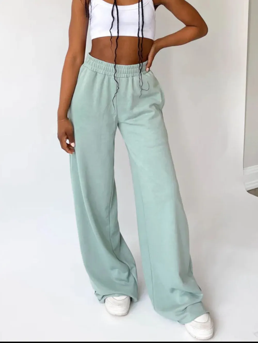 Elastic Waist Wide Leg Pants, image 16