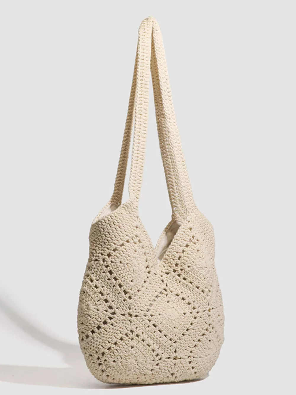 Crochet Knit Shoulder Bag, image 7