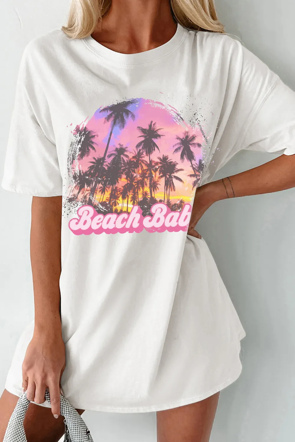 Graphic Round Neck Half Sleeve T-Shirt, image 2