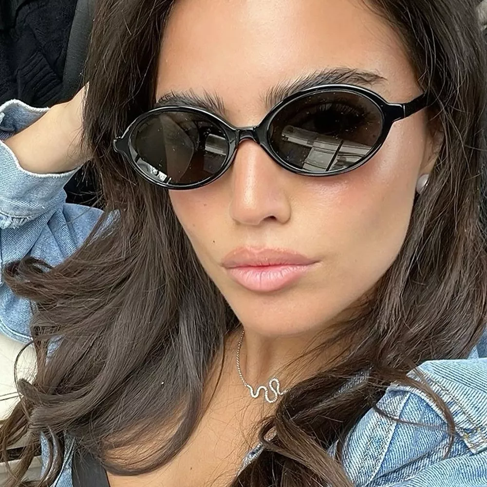 Oval Frame Tinted Lenses Sunglasses, image 4
