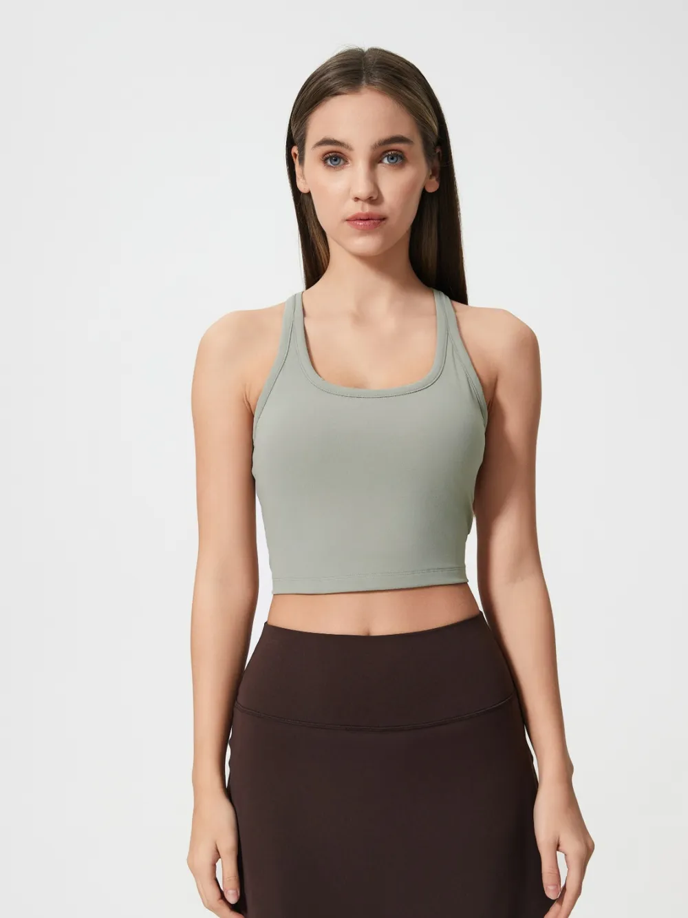 Scoop Neck Active Tank with Detachable Chest Pads, image 26