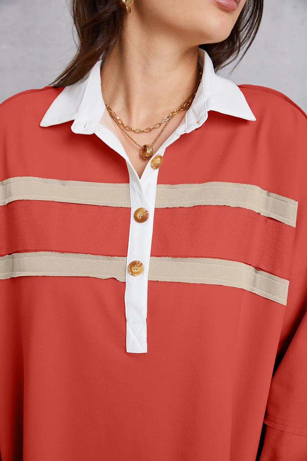 Half Button Handkerchief Hem Dress, image 13