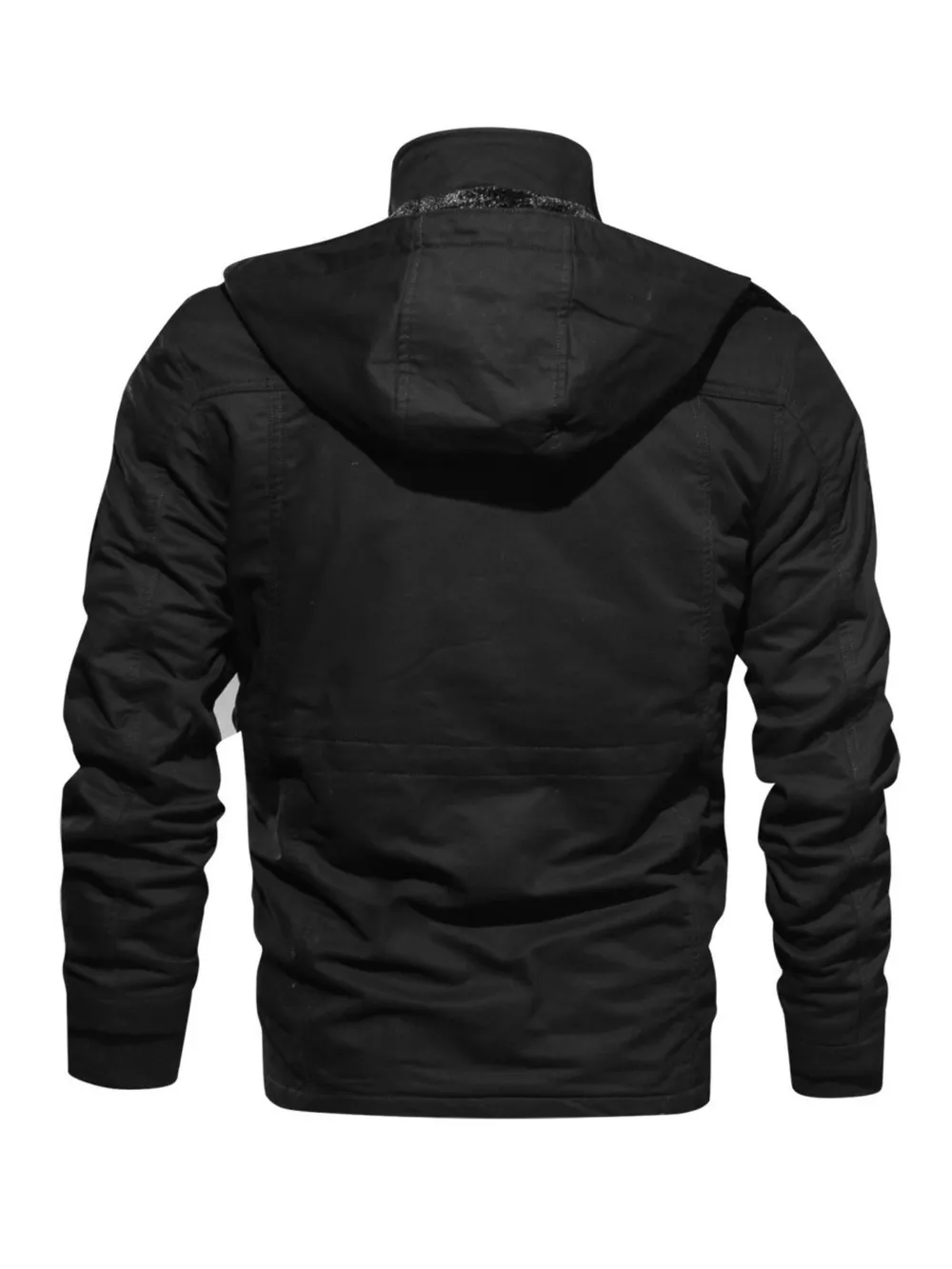 Men's Plus Size Zip Up Warm Winter Coat, image 7