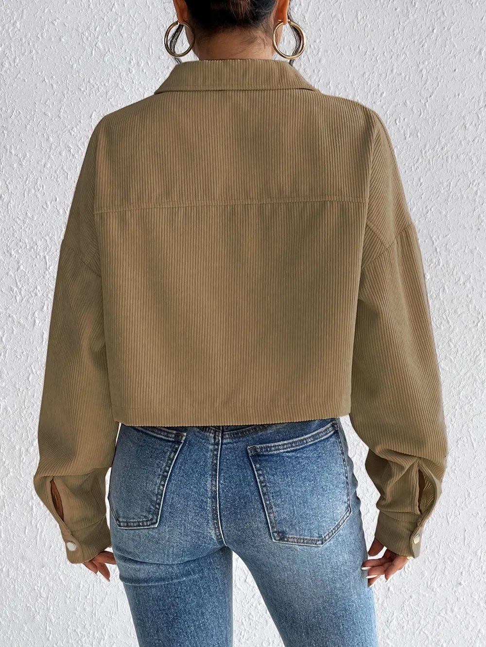 Snap Down Long Sleeve Jacket, image 19