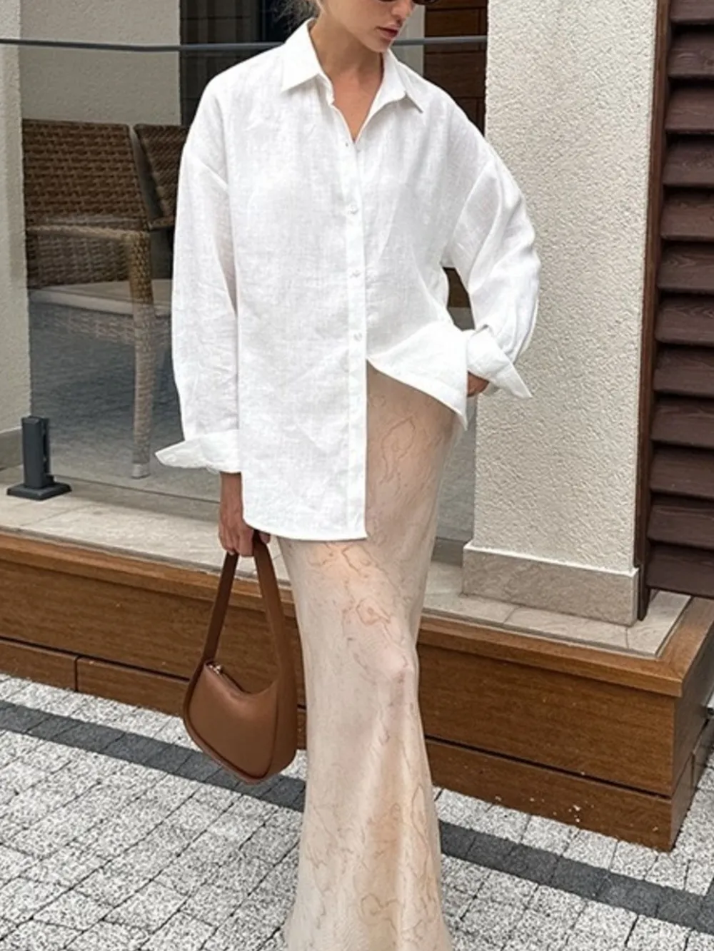 Casual Button-Up Long Sleeve Shirt, image 11