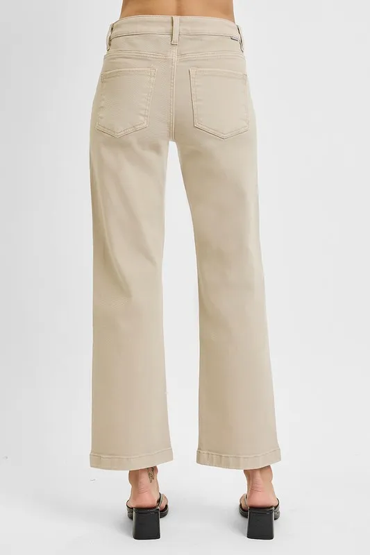 Full Size Tummy Control Mid Rise Ankle Straight Jeans Plus Size, image 5