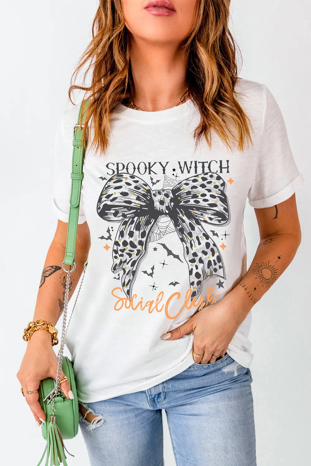 Graphic Round Neck Short Sleeve T-Shirt, image 3